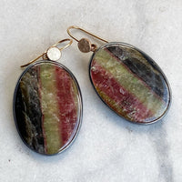Striped Tourmaline Earrings